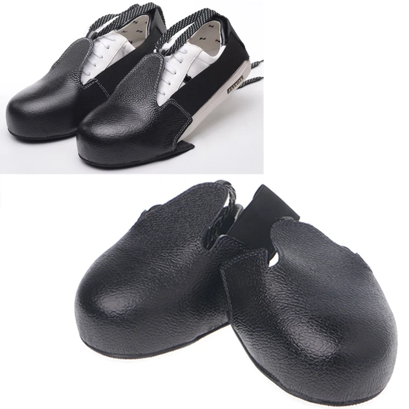 1pair High Quality Waterproof Workplace Safety Shoes Anti-smash Cover Portable Light Visitor Steel Toe Cap