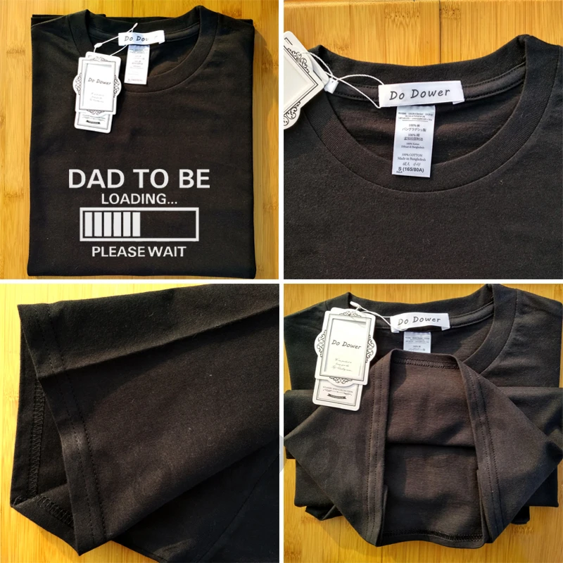 DAD to be Loading-Please Wait, футболка с короткими рукавами,, креативная Модная стильная футболка в стиле Харадзюку, забавная футболка в стиле хип-хоп