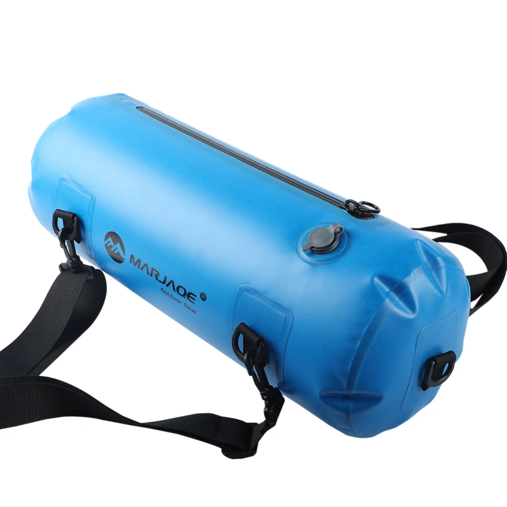 12л большая емкость Полностью герметичная термополиуретановая уличная водонепроницаемая сумка для плавания рюкзак сухая двойная сумка через плечо сумка для пляжа - Цвет: Синий