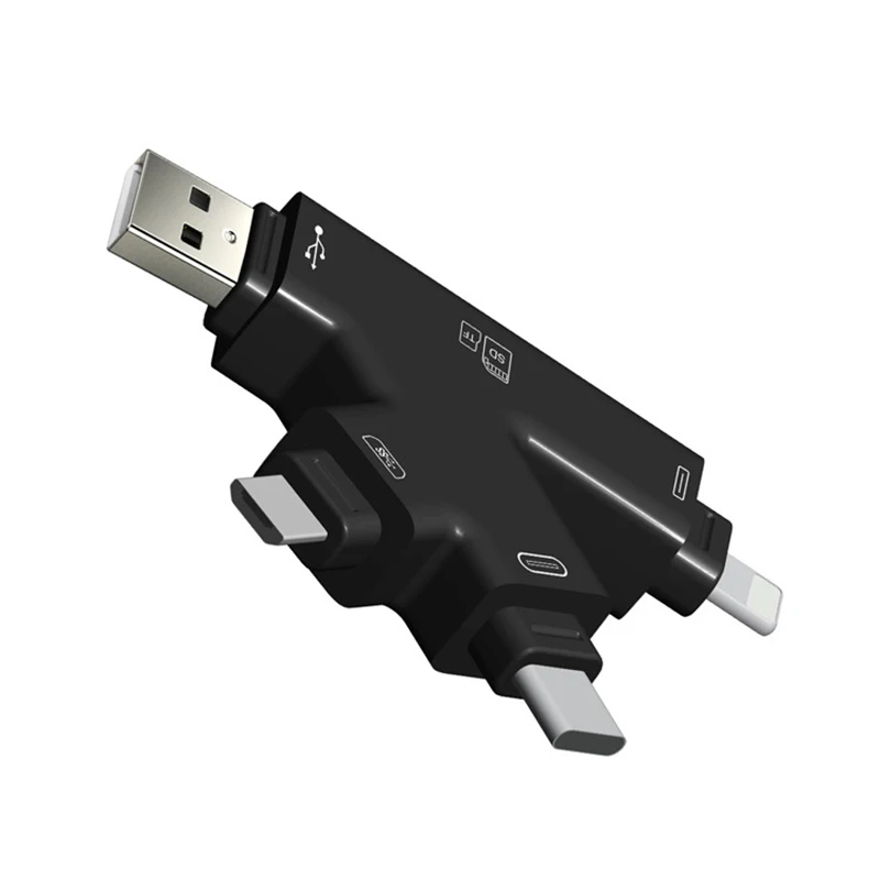 USB TF SD adapter Card Reader For Lightning Android Type C OTG Smart Memory Card Adapter 4