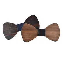 Hisuma модная новинка Для мужчин 3D деревянный галстук из натурального дерева ручной работы Свадебный декор Костюмы рубашка бабочка галстук банкетный Галстуки