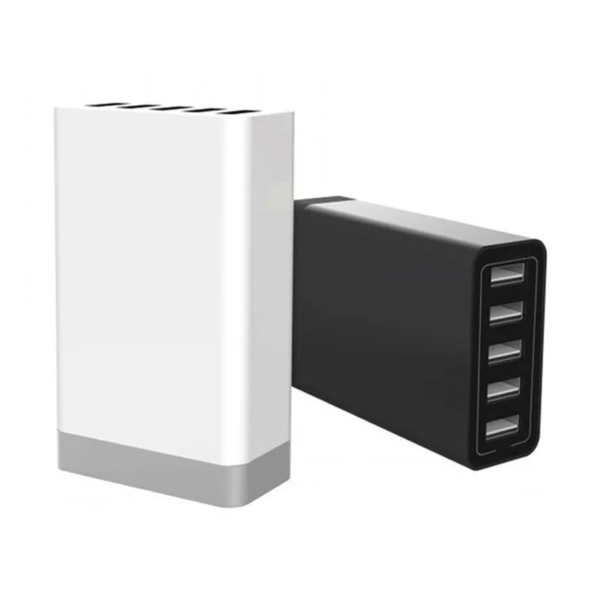 

Quick Charge Adapter USB Charger Smart 5 Port Desktop Charger Mobile Phone Travel Charger For iPhone Samsung Sony LG Smartphone