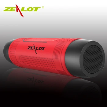 

Column Bluetooth Speaker Outdoor Bicycle Portable Subwoofer Bass Wireless Speakers Power Bank+LED light+Carabiner