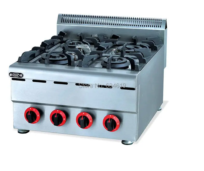 

Multi-Cooker Gas Stove, 4 Cast Iron Burners, High Quality Counter Top Burner, Commericial Gas Cooking Stove