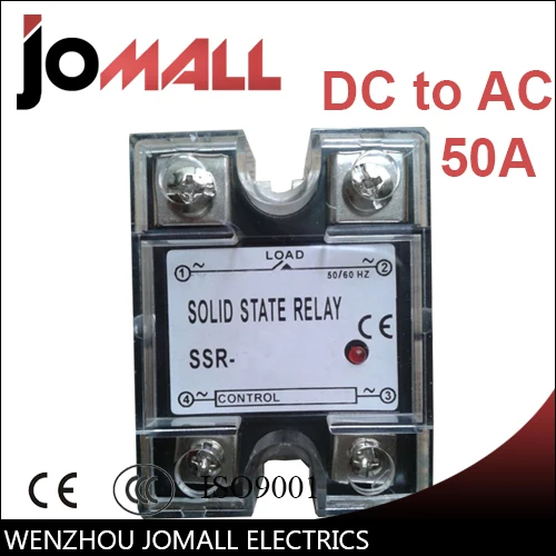 

SSR -50DA DC control AC SSR Single phase Solid state relay
