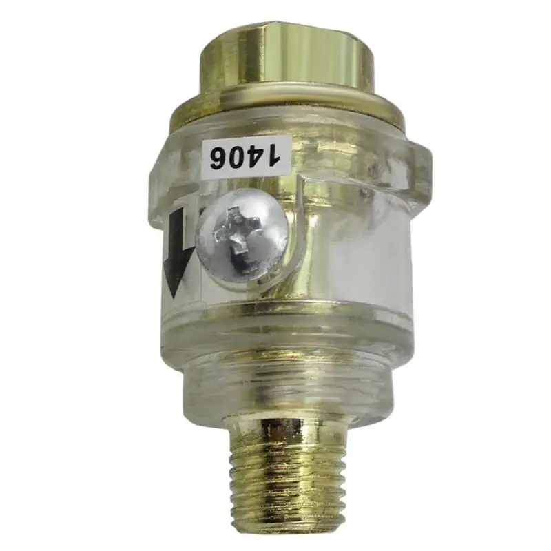 

Hardware Oiler Lubricator of 1/4" Mini In-Line Oiler Lubricator for Pneumatic Tool & Air Compressor Pipe
