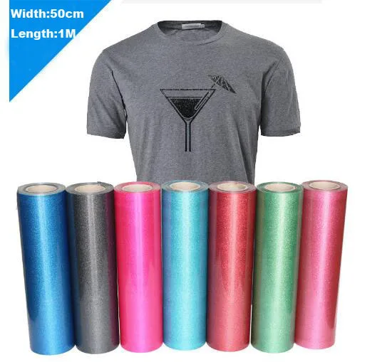 50cm W*1M L Vinyl Reflective Film Garment T Shirts Heat Transfer Self