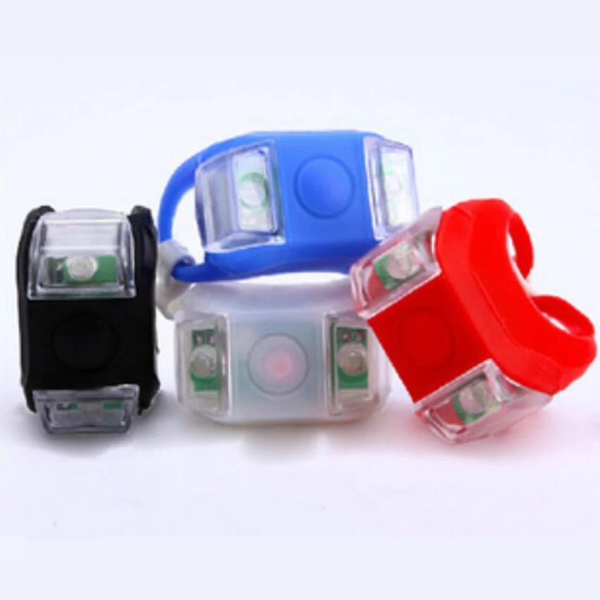 Perfect 1pcs Mini Waterproof Silicone mountain Bike Light Cycling Beetle Warning lights Front Rear Tail Lamp Bicycle light BL8021 5