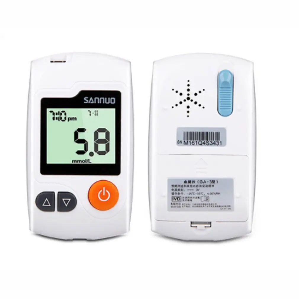 Глюкометр система контроля уровня глюкозы в крови определение уровня сахара в крови для диабетиков и 50 тест-полосок