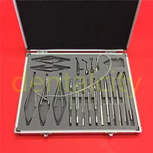 21pcs /SET Stainless steel Ophthalmic Cataract Eye Micro Surgery Surgical Instruments makeup scissor ophthalmic microsurgical instruments surgical autoclavable surgery silicone disinfection box cosmetic makeup tool
