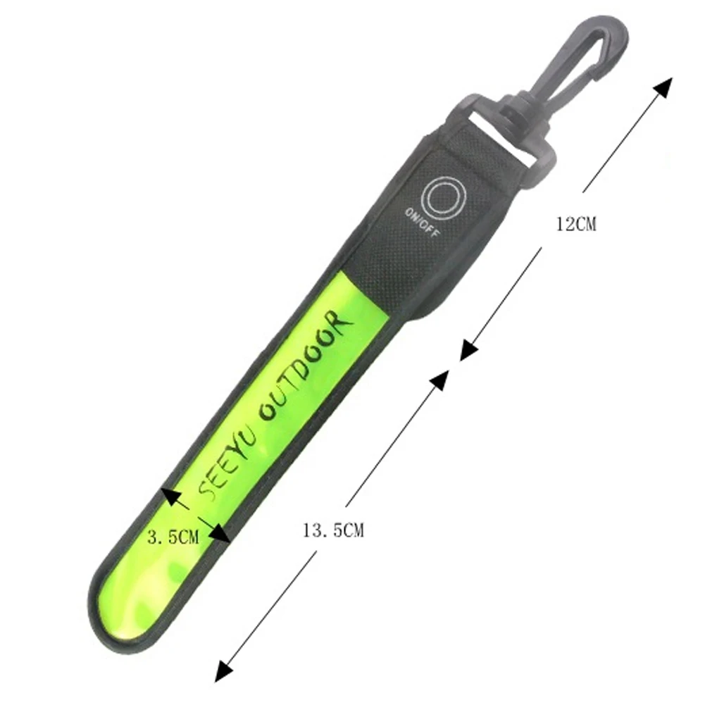 1 шт. светоотражающий ремень безопасности ремешок для ночного катания, бега светодиодная повязка световая вспышка Велоспорт браслет#16