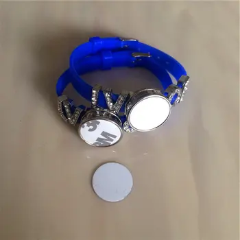 

sublimation blank silicone bracelets for women hot transfer printing DIY letters gift bracelet consumables 15piece/lot new style