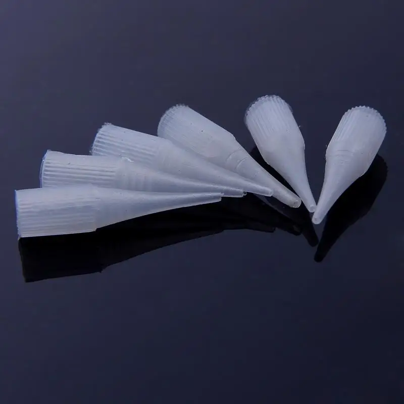 Free-Shipping-100pc-Lot-Permanent-Tattoo-Makeup-Needle-Tip-For-Tattoo-Machine-Plastic-White-Tattoo-Cap