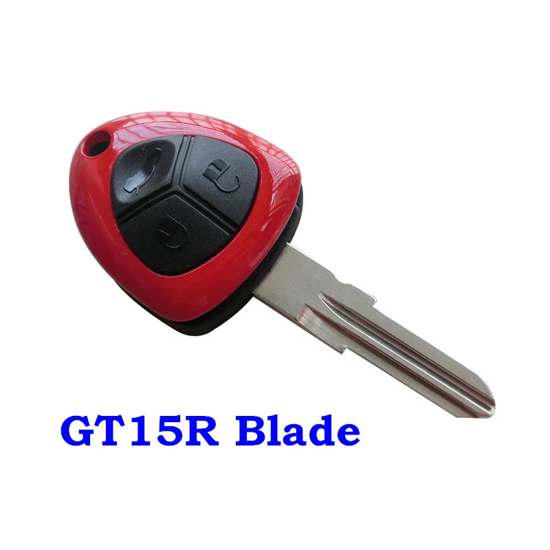 3 Buttons Car Replacement Blank Fob Key Case Remote Smart Key Shell for Ferrari 458 GT15R/SIP22 Blade