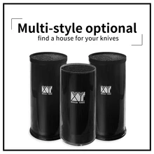 

XYj Kitchen Knife Holder Multifunctional PP+Acrylic Brush Knife Block For Ceramic Stainless Steel Damascus Steel Kitchen Knife