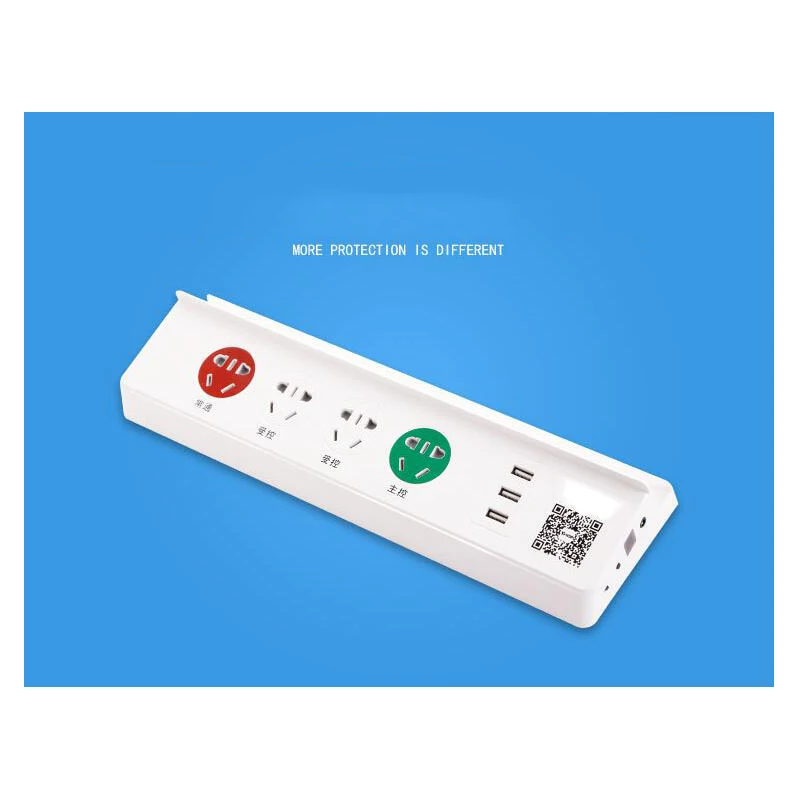

3 USB Smart Power Socket Portable Plug Adapter Port Multifunction Smart Home Socket with Infrared Remote Control Smart Socket