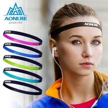 AONIJIE для мужчин и женщин спортивный ремешок для волос Противоскользящий Эластичный Напульсник для фитнеса на открытом воздухе тренажерный зал Йога пробежки велосипедная повязка на голову