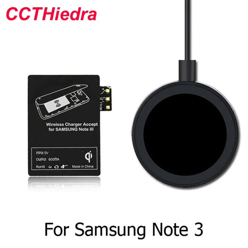 QI Wireless Charger Pad with Wireless receiver accept Kit For Samsung Note 3 / N9005 / N9006 USB Wireless Charger adapter Set 