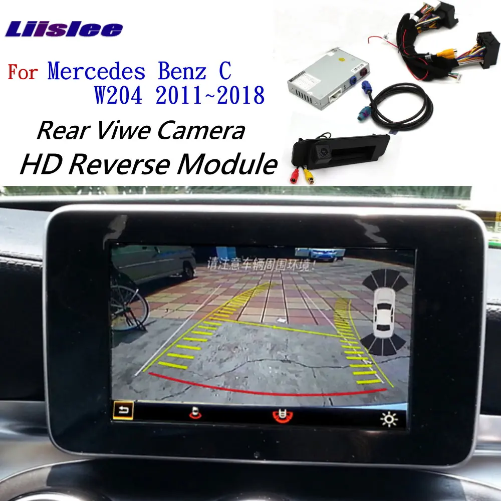 

Front Rear View Cam For Mercedes Benz C W204 2011~2018 Adapter Original Screen upgrade Display backup Camera Decoder