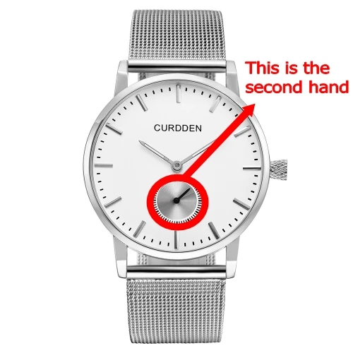 Бренд CURDDEN пару часов моды Водонепроницаемый Нержавеющая сталь минималистский Повседневное кварцевые часы Для мужчин Для женщин Relogio
