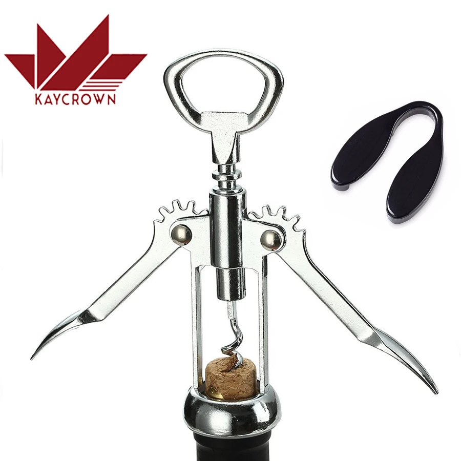 New Zinc Alloy Red Wine Opener Waiter Bottle Opener Wing Corkscrew for