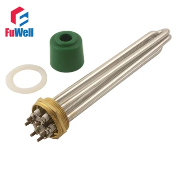 

Stainless Steel 2 Inch Copper Head Heating Tube 220V 9KW DN50 Electric Heater Pipe Water Boiler Heating Element