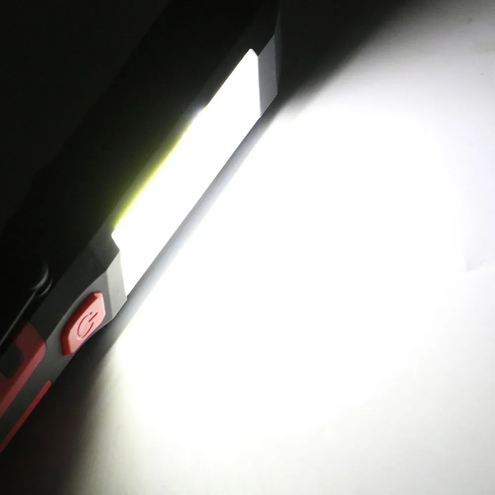 COB + светодиодный Перезаряжаемые фонарик магнит фонарики с одной главной балкой с крючком светильник светодиодный налобный фонарь linterna