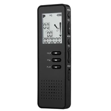 Digital Voice Recorder 8Gb Black Professional Portable Usb Audio Recorder With Mp3 Player Tf Card To Expand 32Gb