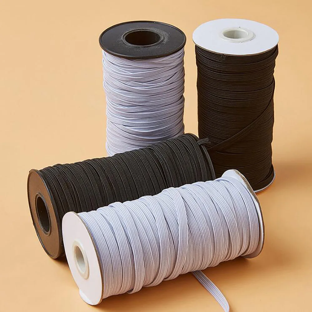 PPCrafts 3 5 6 8 10 12MM Black Grey Elastic Ribbon Transparent Webbing For Handwork Apparel Sewing &amp Fabric Edge Accessories | Дом и сад