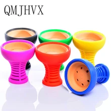 QMJHVX арабский кальян аксессуары держатель древесного угля силиконовая керамическая дымовая чаша Hookh уголь для кальяна чаша оптовиков поставщиков