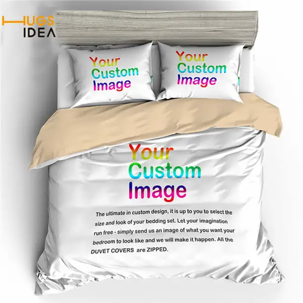 Hugsidea 3d Digital Printing Custom Duvet Cover Set With 2 Pieces