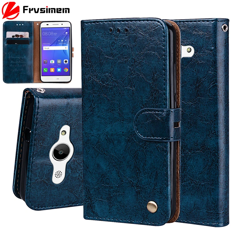 Винтажный кожаный чехол-кошелек для Huawei Y 3 Y3 2017 CRO-L02 CRO-L22 2018 CAG-L22 флип-кейс мягкий