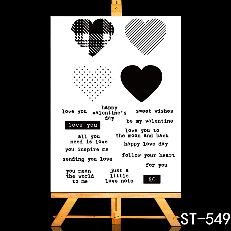 

ZhuoAng Valentine's Day Clear Stamps/Card Making Holiday decorations For scrapbooking Transparent stamps 10*15cm