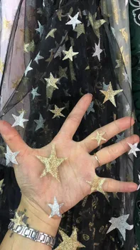 

Soft glued glitter sequin sparkle shining embroidery net tulle lace for wedding/evening dress/party