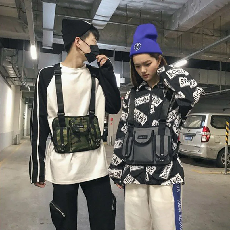 Hot Fashion Women Chest Bags INS Popular Outdoor Sport Waist Crossbody PUBG Female Bolsa Personality Unisex Shoulder Bag SS3498 (15)