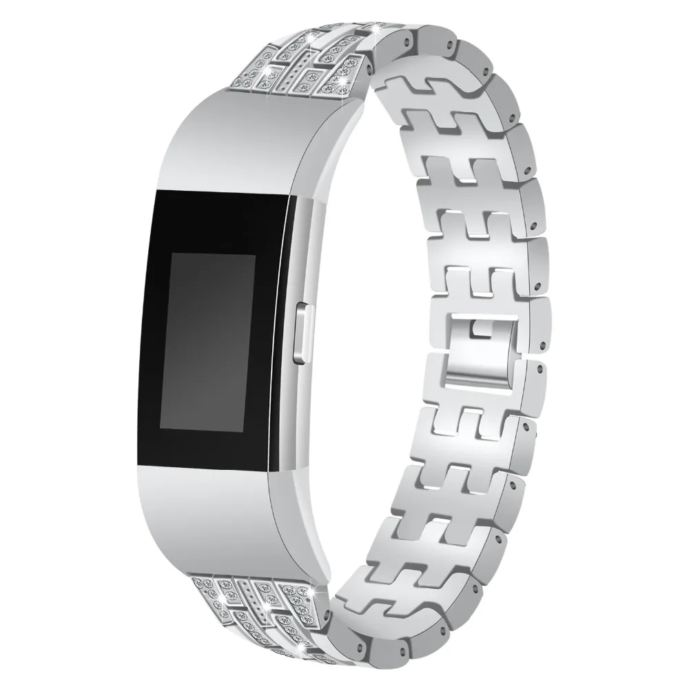 KINGBEIKE Stainless Steel Watchband For Fitbit Charge 2 Watch Band Metal Links Wrist Belt Men Woman Bracelet Strap KINGBEIKE Stainless Steel Watchband For Fitbit Charge 2 Watch Band Metal Links Wrist Belt Men Woman Bracelet Strap