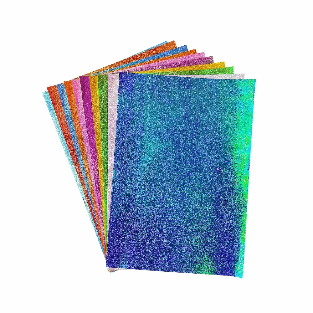 

HOT 10pcs A4 Origami Handmade paper Pearl Pure Color pattern shining Mix 10 colors romantic for lovers gift scrapbook