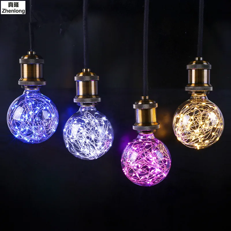 

Led Lamp E27 Led Bulb Christmas String Lights 110v 220v Filament Bulb G95 Holiday Lights Christmas Decor for Home Glass LED