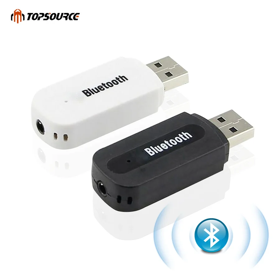 Topsource Bluetooth автомобильный комплект Aux беспроводной портативный музыкальный аудио