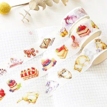 

Sweet Strawberry Washi Tape Masking Decorative Tapes DIY Scrapbooking Sticker Label Tape Stationery