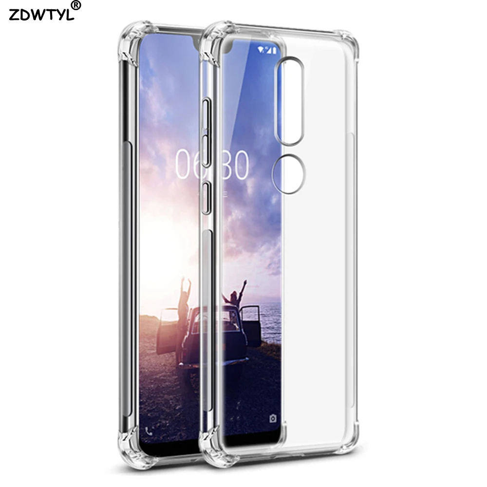 Чехол для Nokia 2 1 3 5 7 Plus X5 X7 Мягкий противоударный чехол X6 6 8 9 & 2018 Air силиконовый