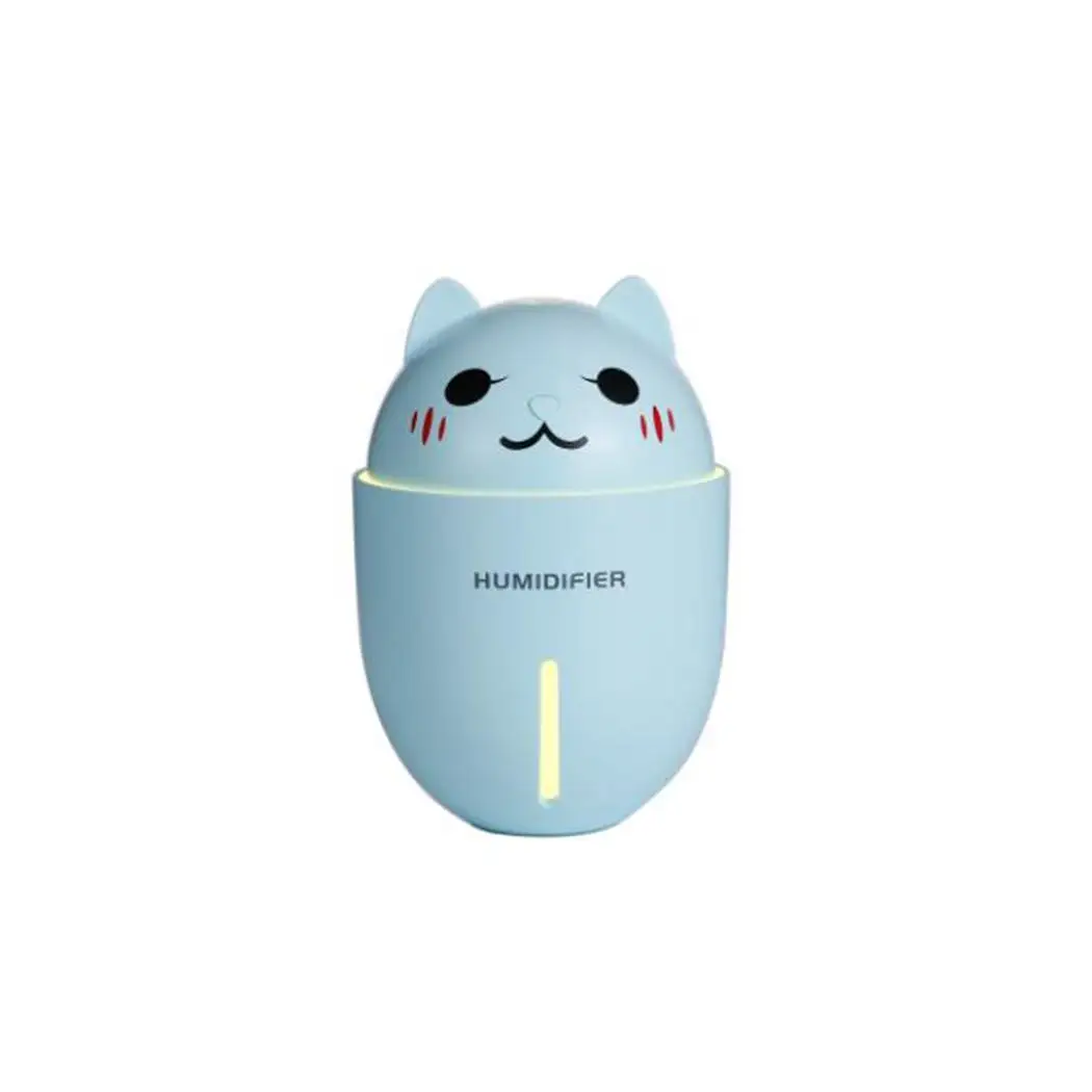 

320ml Portable Humidifier LED Night Light USB Charge Mini Fan 3-in-1 Creative Cartoon Mute Mist Air Purifier Aroma Diffuser