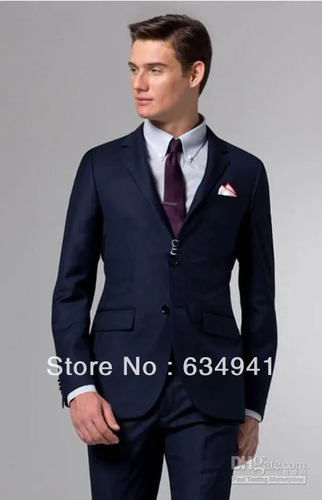 Custom made cheap mens for suit/navy blue jacket western ...