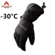Мужские лыжные перчатки для сноубординга, ветрозащитные, водонепроницаемые, для снегохода, для езды на мотоцикле, зимние перчатки для мужчин и женщин, спортивные, зимние перчатки