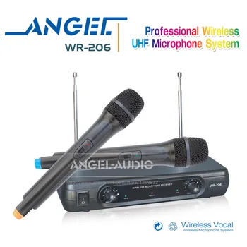 

Professional WR-206 Handheld Dynamic VHF Wireless Microphone System Mic Mike For Karaoke KTV Singing Music Stage DJ Conference