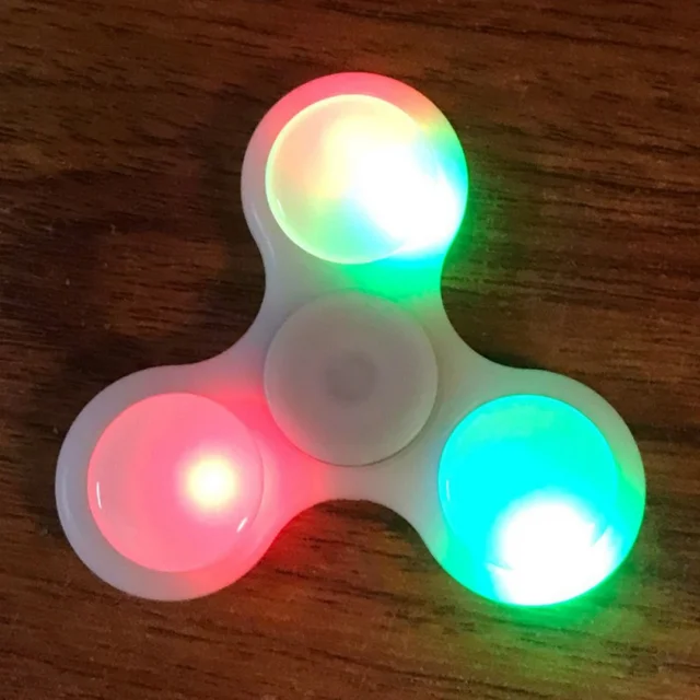 LED Light Styles Hand Finger Spinner Fid Plastic EDC Hand Spinner