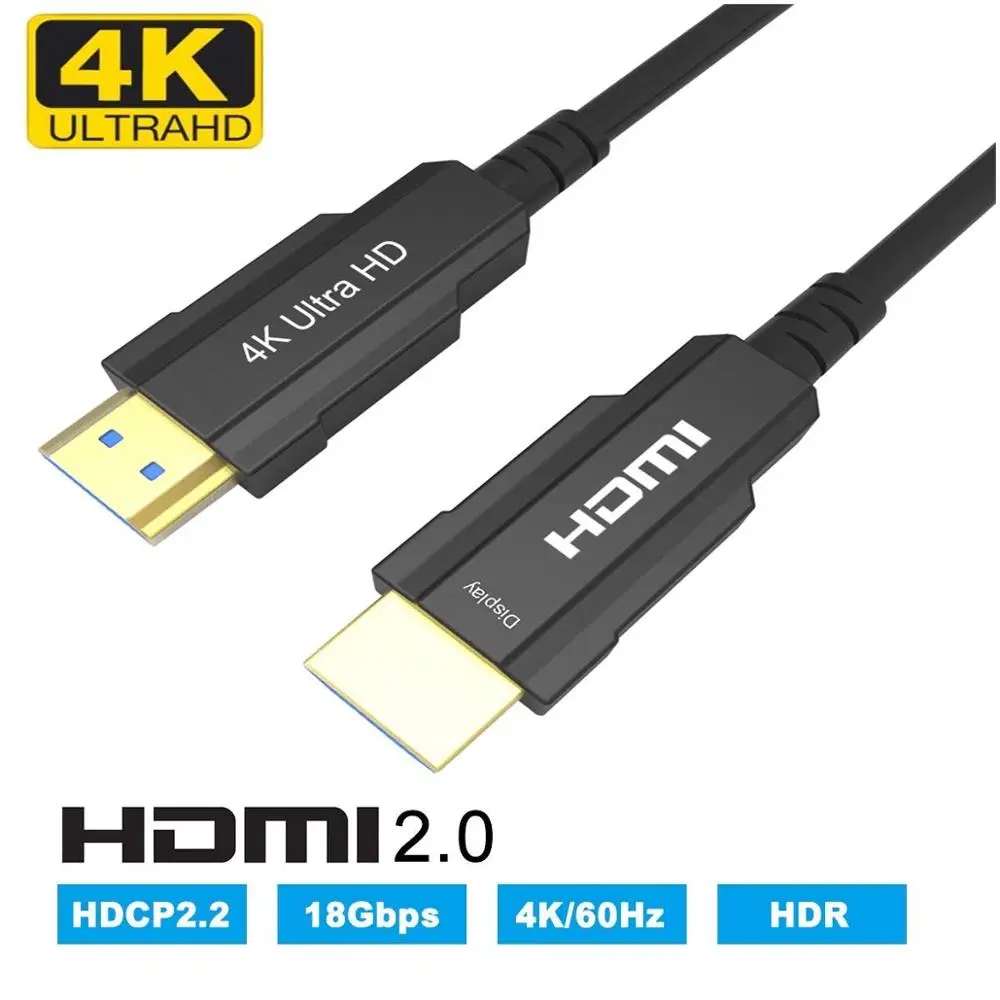 Кабель HDMI 4K * 2K @ 60 Гц оптоволоконный кабель 2 0 18 Гбит/с 3D UHD для HD проектора PS4 HDCP2.2.2 |