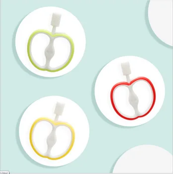 

DHL 100pcs Baby Teether Apple shape Food Grade Silicone Giraffe Cute Teething Oral Care Chew Toy Newborn Products