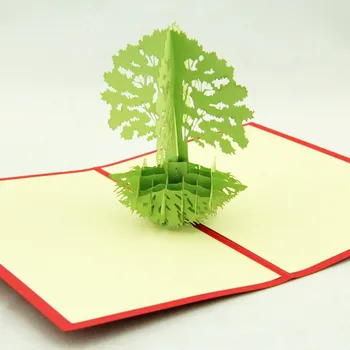 

Qubiclife business gifts and happiness tree tourism souvenirs three-dimensional greeting card 3D creative customization