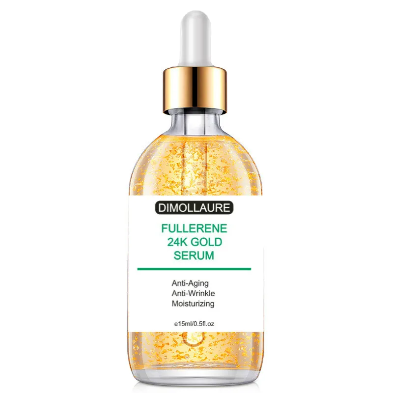 Dimollaure Fullerene 24K Золотая сыворотка kojic кислота сыворотка с гиалуроновой кислотой шесть сыворотка с пептидами против старения морщин увлажняющая